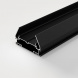 Алюминиевый профиль для монтажа в натяжной потолок однофазного шинопровода черный (2м) Elektrostandard a070478