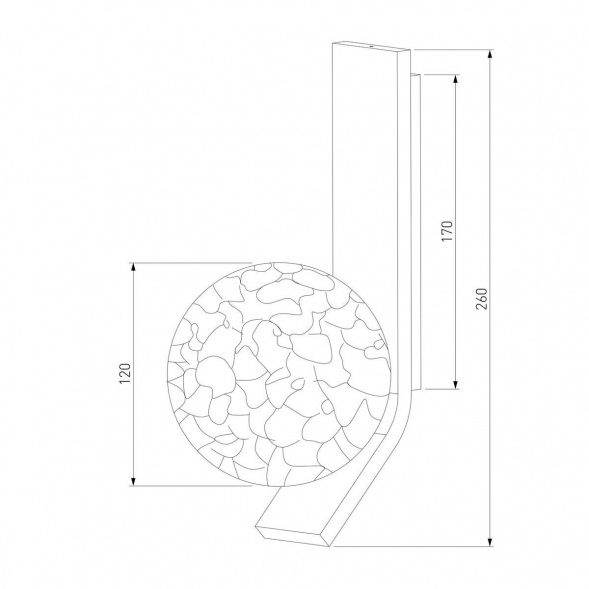Бра Eurosvet Luxor 40019/1 белый