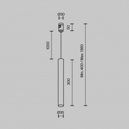 Трековый светильник Maytoni Technical TR155-1-5W4K-B