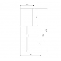 Бра Eurosvet Notturno 60162/1 черный