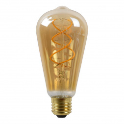 Лампа светодиодная диммируемая Lucide E27 5W 2200K янтарная 49034/05/62