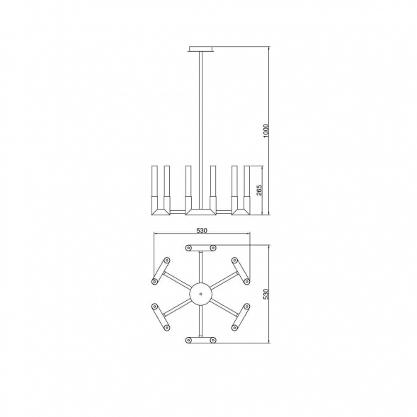 Подвесная светодиодная люстра Lucia Tucci Flop 3390.12 Chrome