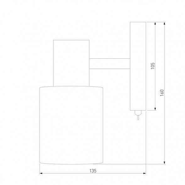 Спот Eurosvet Corso 20089/1 хром