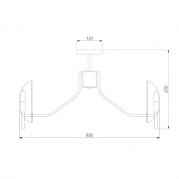 Потолочная люстра Eurosvet Rocco 60135/8 хром