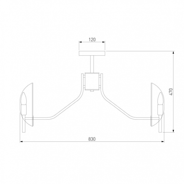Потолочная люстра Eurosvet Rocco 60135/8 хром