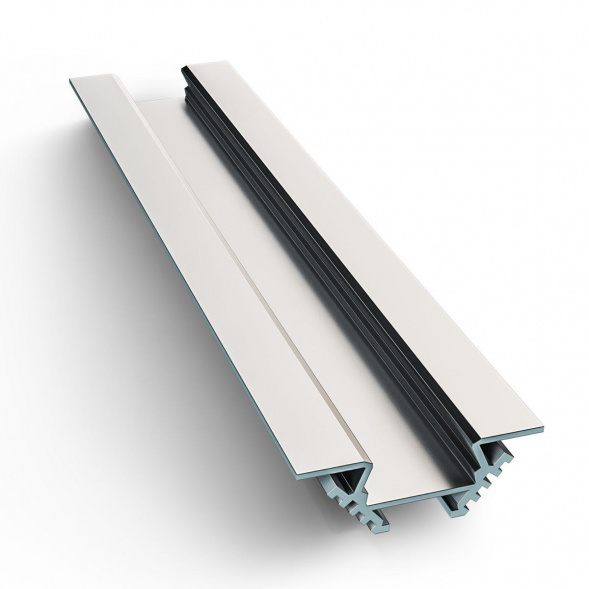 Профиль угловой накладной с рассеивателем серебро 2м. Apeyron 08-03