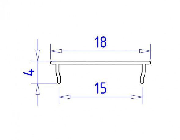 Профиль с рассеивателем Ambrella Illumination GP1500AL