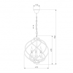 Подвесная люстра Eurosvet Sorrel 60105/3 черный