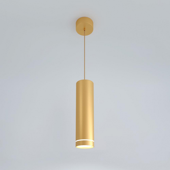 Подвесной светодиодный светильник Elektrostandard DLR023 12W 4200K золото матовый a047679