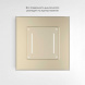 Выключатель двухклавишный с подсветкой сесорный Werkel шампань W4522011