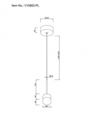 Подвесной светодиодный светильник Moderli Drop V10862-PL