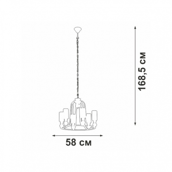 Подвесная люстра Vitaluce V3752-7/6