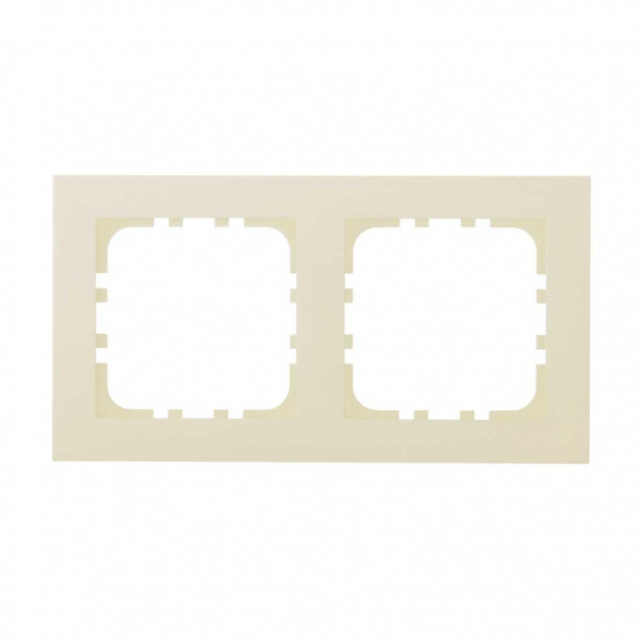 Рамка 2-постовая LK Studio (бежевый матовый) LK80 FLAT, 844202-1