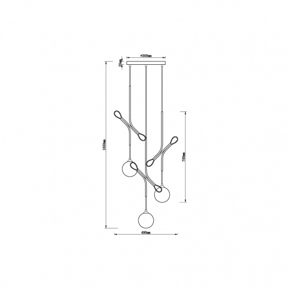 Подвесной светильник Vele Luce Ottava VL5662P03