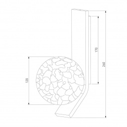 Бра Eurosvet Luxor 40019/1 латунь