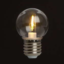 Лампа светодиодная Feron E27 2W 2700K прозрачная LB-383 48931