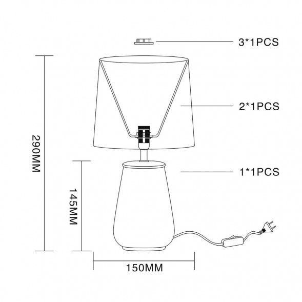 Настольная лампа Escada Juventus 10171/L Black