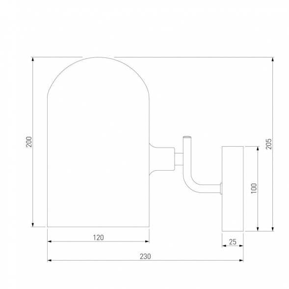Бра Eurosvet Bambola 60157/1 латунь