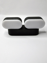 Уличный настенный светодиодный светильник Elvan GW-820A/2-12W-WW-Bk