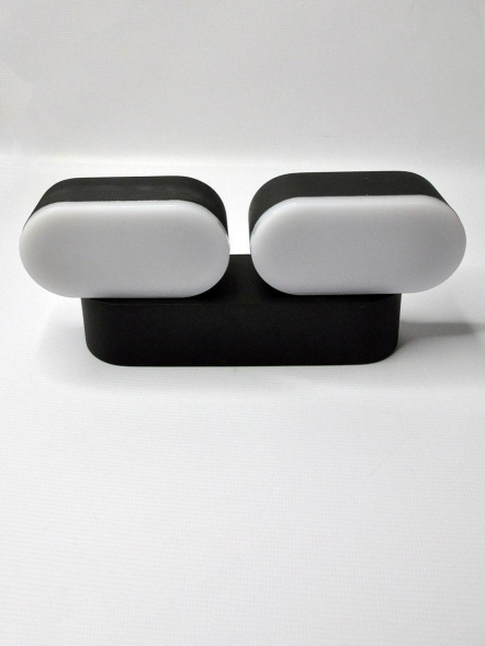 Уличный настенный светодиодный светильник Elvan GW-820A/2-12W-WW-Bk