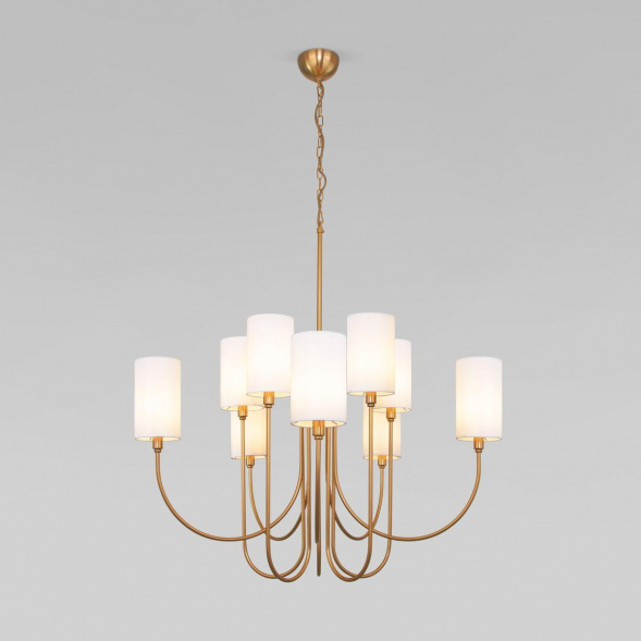 Подвесная люстра Eurosvet Abbey 60164/10 латунь