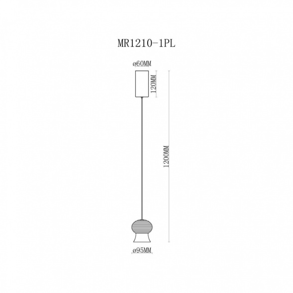 Подвесной светодиодный светильник MyFar Jane MR1210-1PL