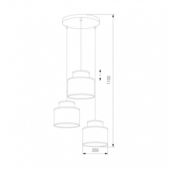 Подвесная люстра TK Lighting 2759 Duo