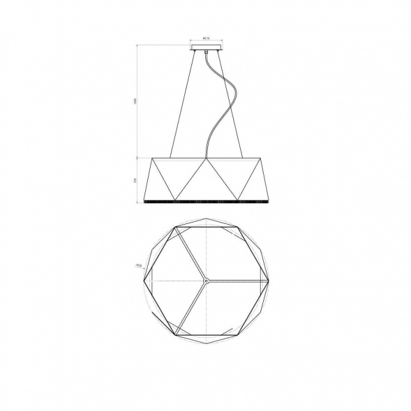 Подвесной светильник Lucia Tucci 4670.9 Black