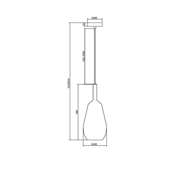 Подвесной светильник Maytoni Duality MOD271PL-01B9