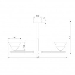 Потолочная люстра Eurosvet Rylee 70138/6 хром