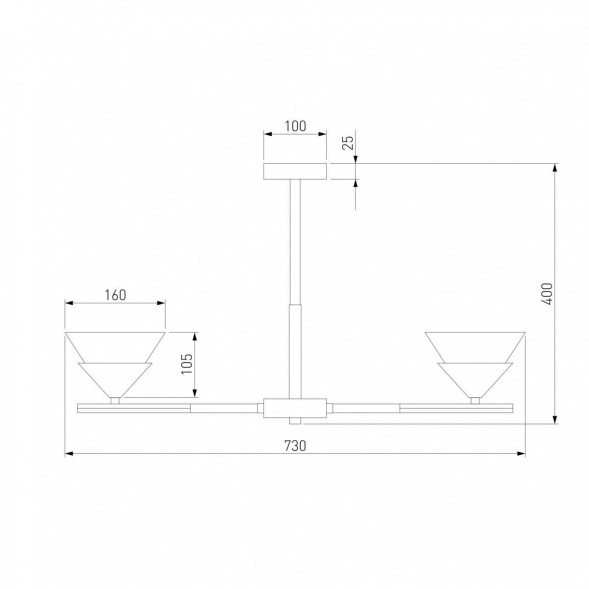 Потолочная люстра Eurosvet Rylee 70138/6 хром