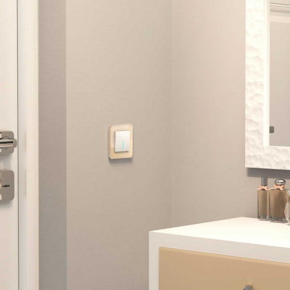 Выключатель Werkel Hammer одноклавишный с подсветкой белый W1210101 4690389161995