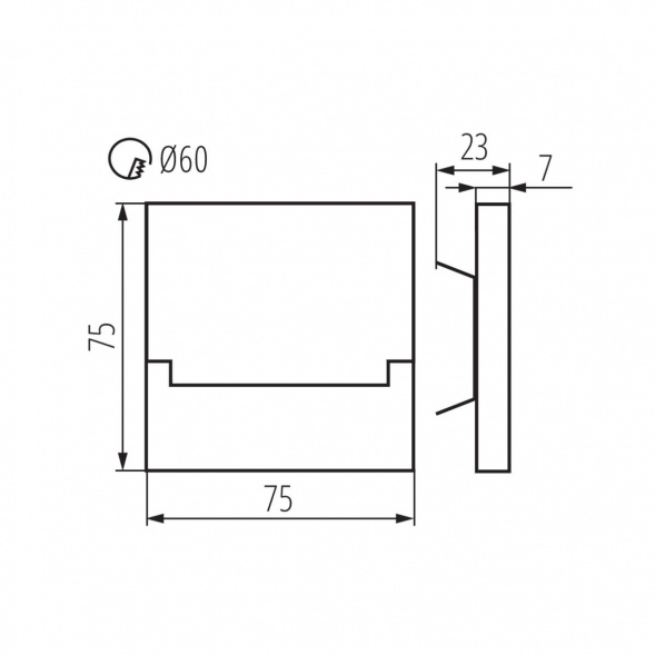 Подсветка лестницы Kanlux SABIK LED P68 CW CZ 27078