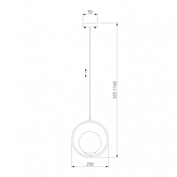 Подвесной светильник Eurosvet Ringo 50089/1 золото