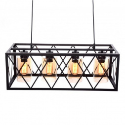 Подвесная люстра Lumina Deco Nortis LDP 11535-4 BK