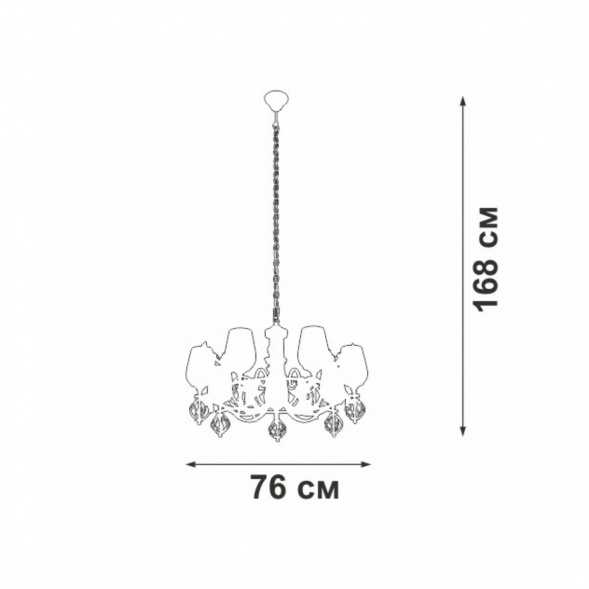 Подвесная люстра Vitaluce V3755-1/7