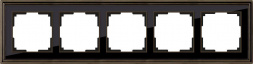 Рамка Werkel Palacio на 5 постов бронза/черный WL17-Frame-05 4690389103766