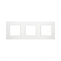 Рамка LK Studio 3-постовая из натурального анодированного алюминия LK45 854323-1