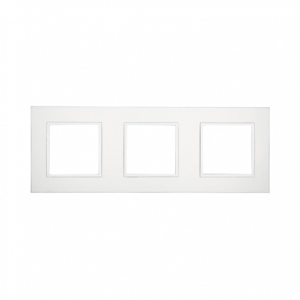 Рамка LK Studio 3-постовая из натурального анодированного алюминия LK45 854323-1