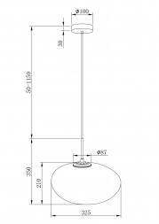 Подвесной светодиодный светильник Maytoni Roca MOD004PL-L5S3K