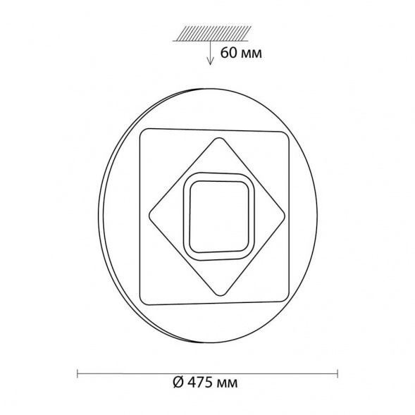 Настенно-потолочный светильник Sonex Color Cova 3037/EL