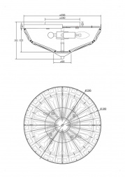 Потолочный светильник Maytoni Facet MOD094CL-04G