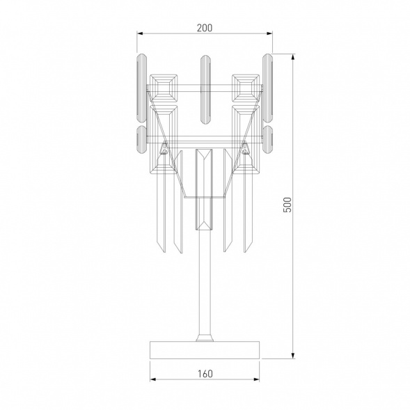 Настольная лампа Bogates Lago 01108/1 Strotskis