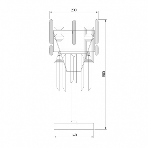 Настольная лампа Bogates Lago 01108/1 Strotskis