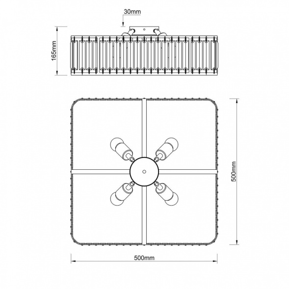 Потолочный светильник Escada Unona 2117/4