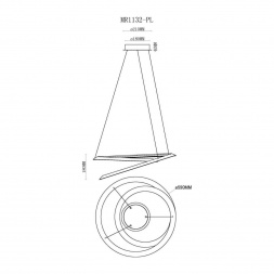 Подвесной светодиодный светильник MyFar Siero MR1132-PL
