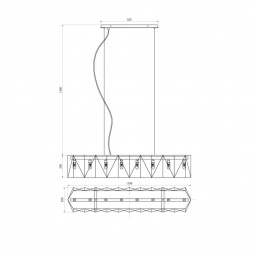 Подвесной светильник Lucia Tucci 4671.8 Black