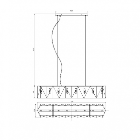 Подвесной светильник Lucia Tucci 4671.8 Black