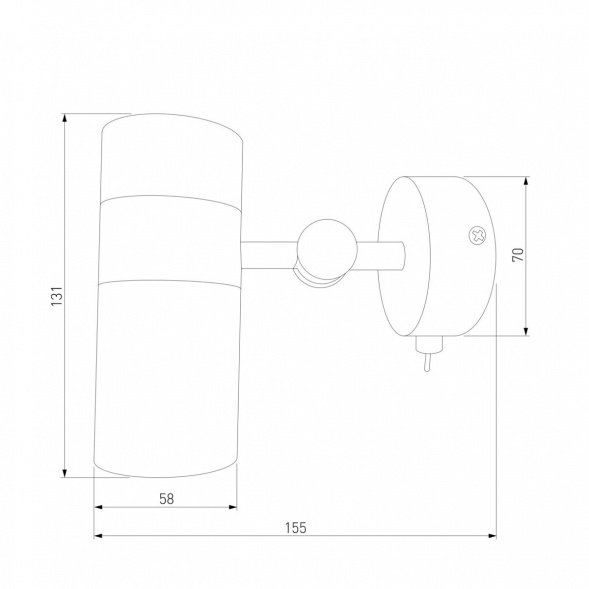 Спот Eurosvet Viero 20096/1 белый/ хром