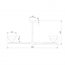 Потолочная люстра Eurosvet Rylee 70138/8 хром